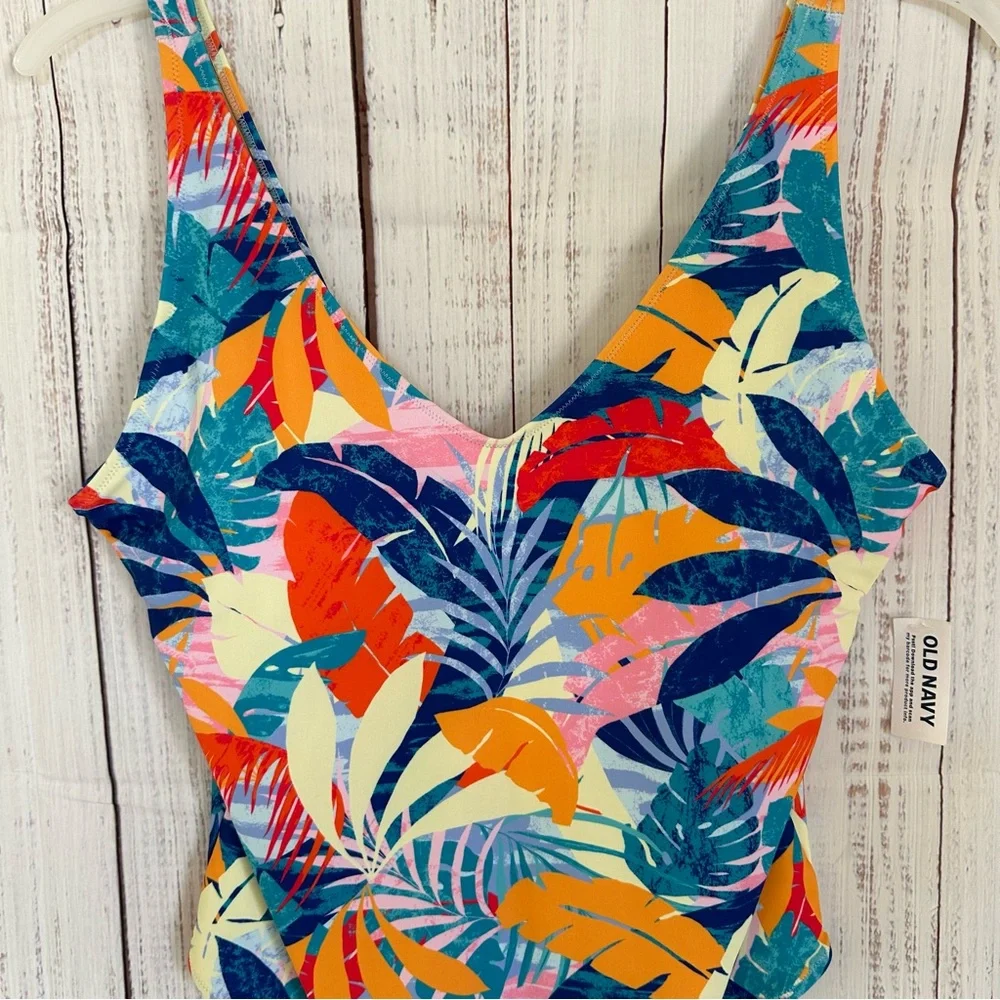 Old Navy Tropical Matching Printed One-Piece Swimsuit for Women